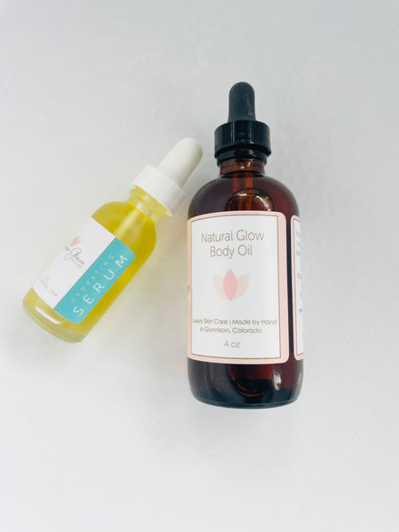 Natural Glow Body Oil & Hydrating Serum Combo