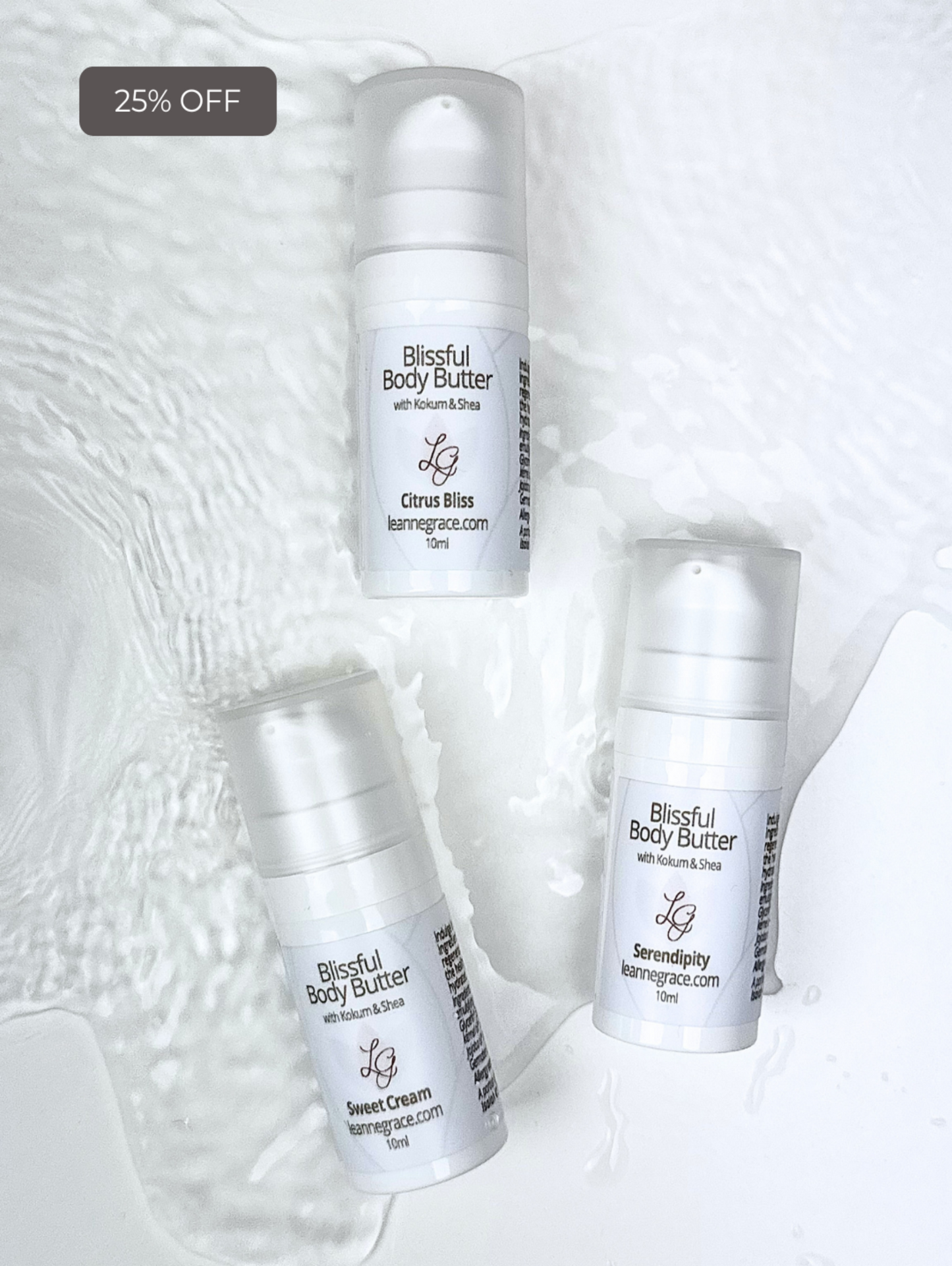 Blissful Body Butter ON-THE-GO Travel Pumps